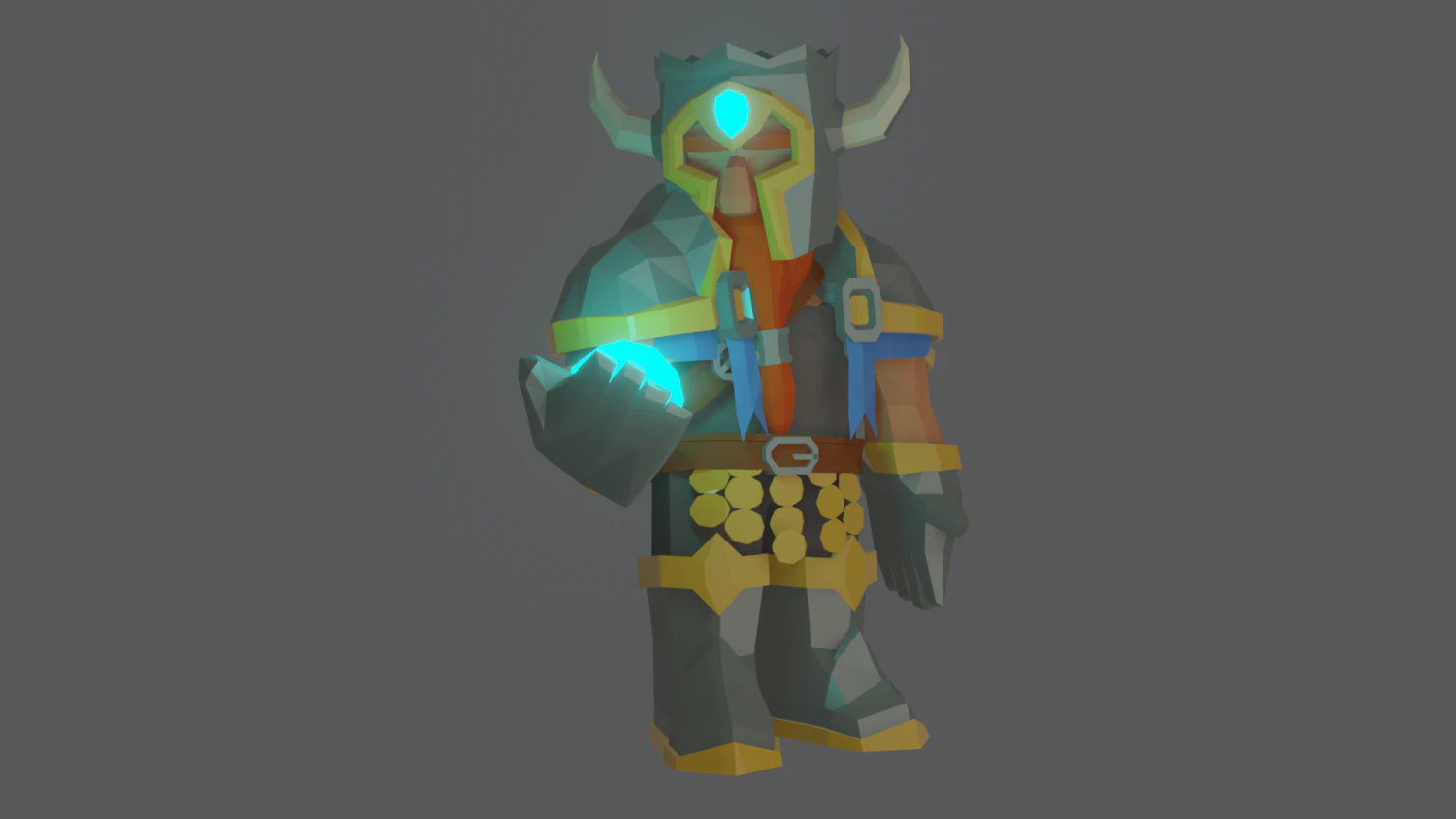 fantasy dwarf knight 3D Model .c4d .max .obj .3ds .fbx .stl .blend 