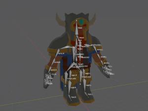 fantasy dwarf knight 3D Model