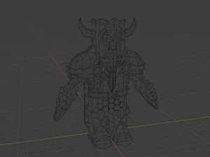 fantasy dwarf knight 3D Model