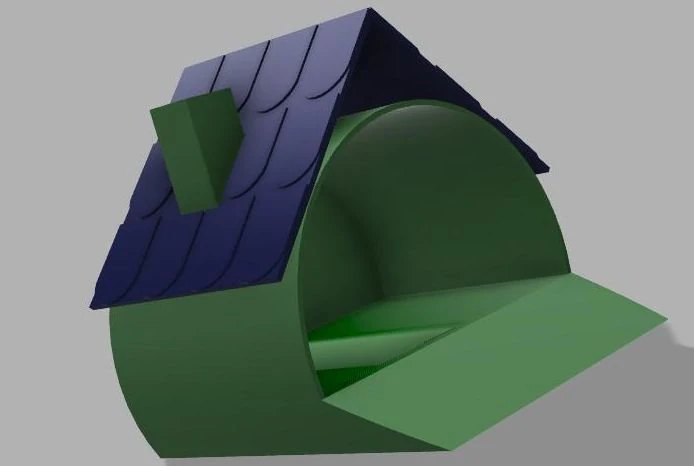 snail house 3D Print Model .c4d .max .obj .3ds .fbx .stl .blend 