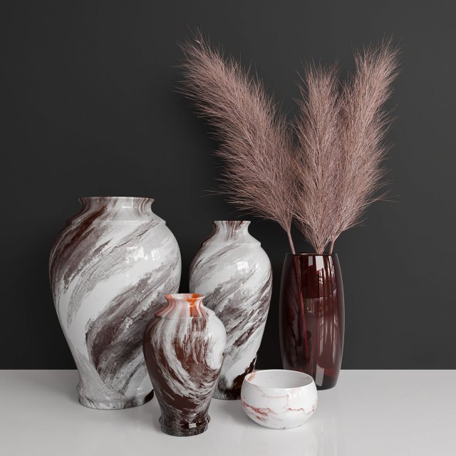 decor set03 Model 3D .c4d .max .obj .3ds .fbx .stl .blend