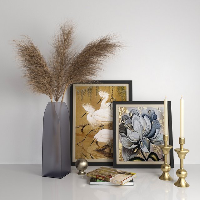 decor set05 3D 모델 .c4d .max .obj .3ds .fbx .stl .blend 