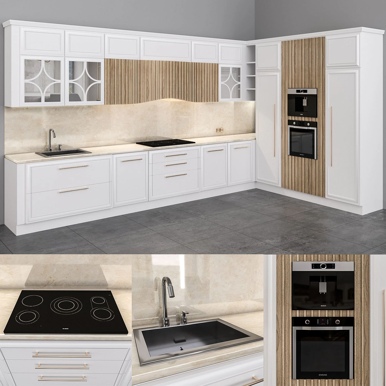 kitchen-set-04 3D Model .c4d .max .obj .3ds .fbx .stl .blend 