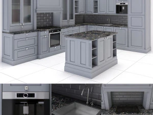 kitchen-set-05 Model 3D