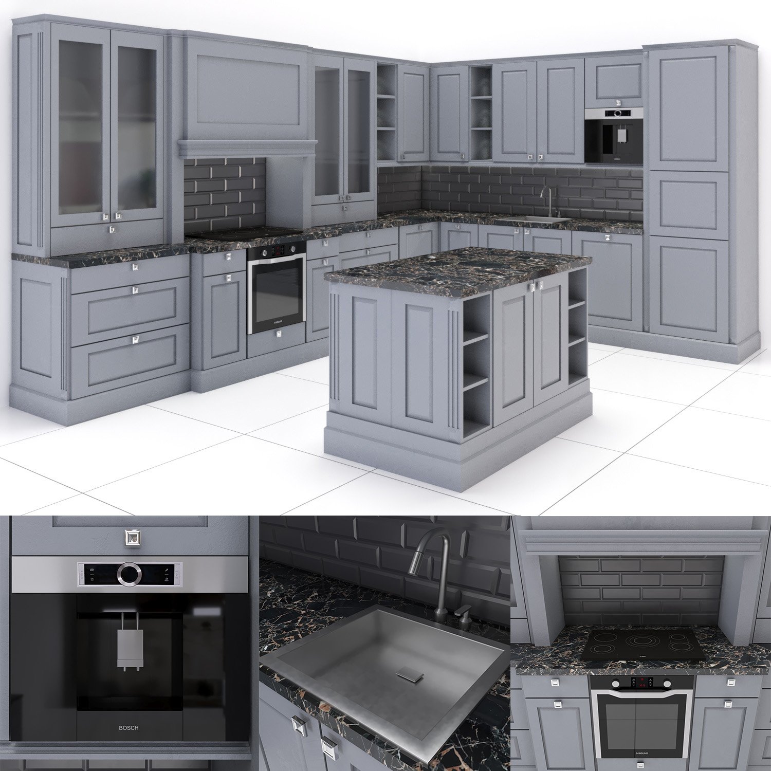 Kitchen Accessories 04 3D Model in Kitchen 3DExport