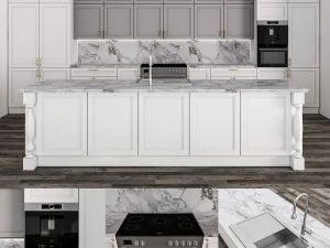 kitchen-set-04 Model 3D