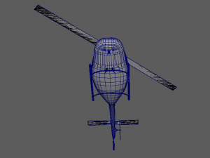 military helicopter bell uh-1 iroquois Modello 3D