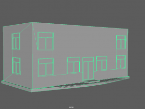 school low poly - game ready 3Dモデル