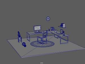 cartoon room assets 3Dモデル