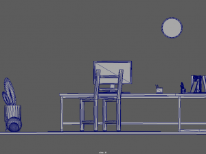 cartoon room assets 3Dモデル