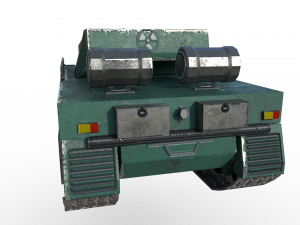 military battle tank Modelo 3D