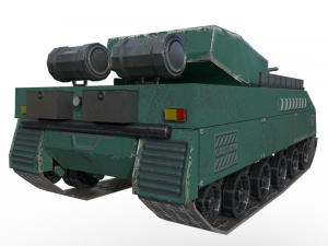 military battle tank Modelo 3D