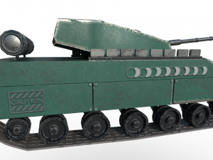 military battle tank Modelo 3D