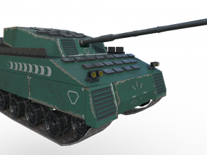 military battle tank Modelo 3D