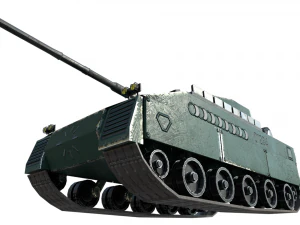 military battle tank 3D Model