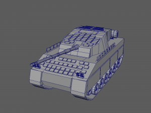 military battle tank Modelo 3D