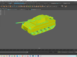 military battle tank Modelo 3D