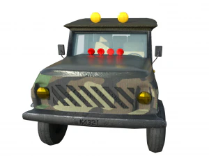 military jeep model 3D Model