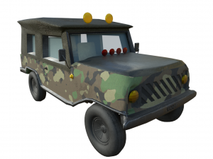military jeep model Modelo 3D