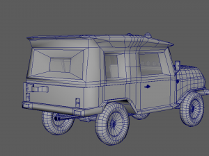 military jeep model Modelo 3D