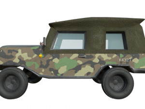military jeep model Modelo 3D