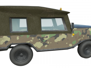military jeep model Modelo 3D