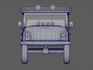 military jeep model 3D Model