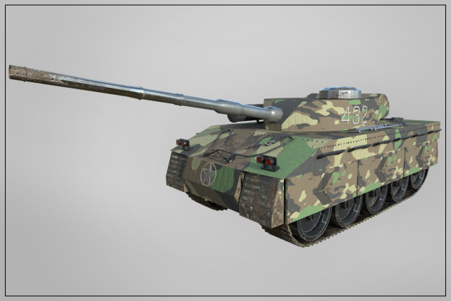 panzer heavy tank 3D मॉडल .c4d .max .obj .3ds .fbx .stl .blend 