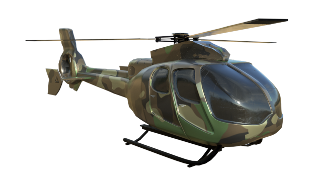 helicopter military Model 3D .c4d .max .obj .3ds .fbx .stl .blend