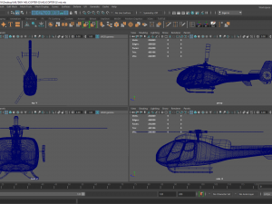 helicopter military Model 3D