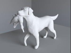 Labrador figure for 3d print 3D Принт Модель