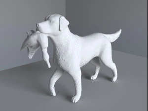 Labrador figuur voor 3D-print 3D printmodel