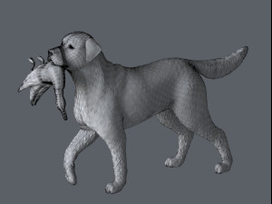 Labrador figure for 3d print 3D-Druckmodell