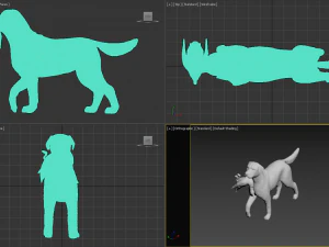 Labrador figure for 3d print 3D Print Model
