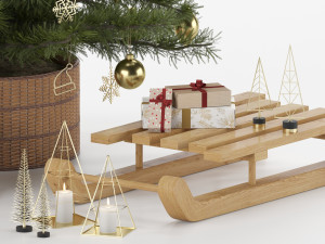 christmas decoration set 3D Model