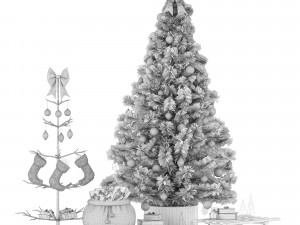 christmas decoration set 3D Model