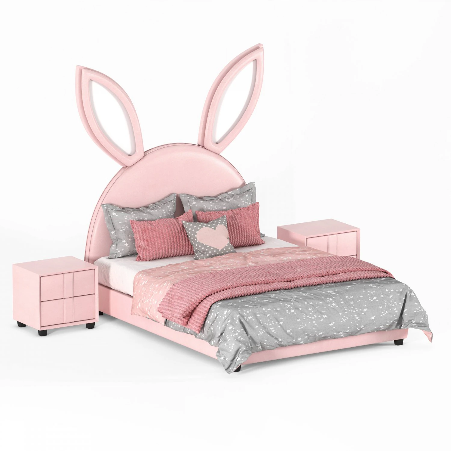 rabbit bed 3D Model .c4d .max .obj .3ds .fbx .stl .blend