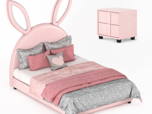 rabbit bed Modelo 3D