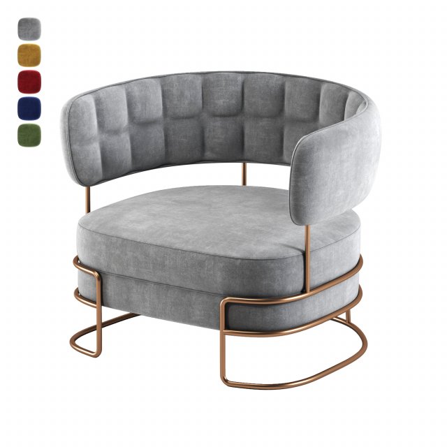 madison armchair 3D Model .c4d .max .obj .3ds .fbx .stl .blend 