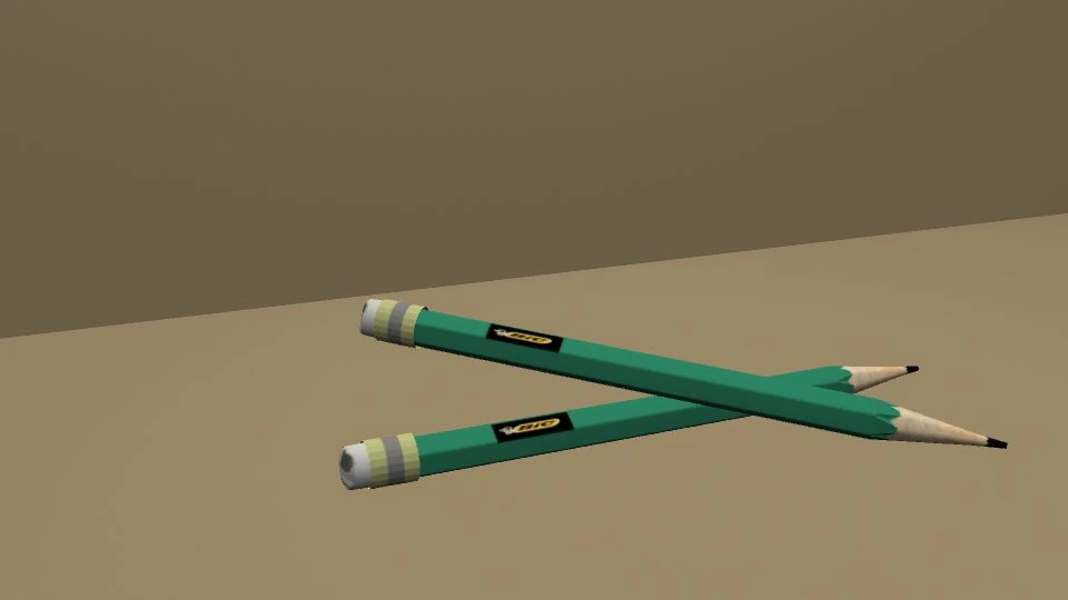 pencils 3D Model .c4d .max .obj .3ds .fbx .stl .blend 