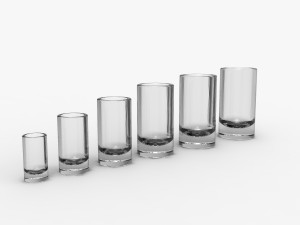 glass set 3D मॉडल
