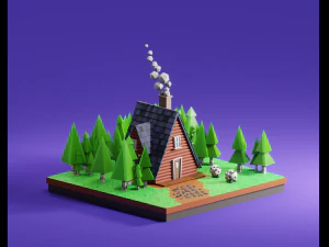 house in the woods 3D Model
