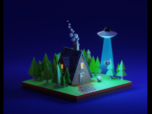 house in the woods 3D Model