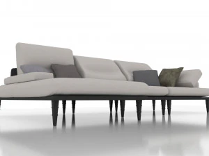 sof&aacute; interior Modelo 3D