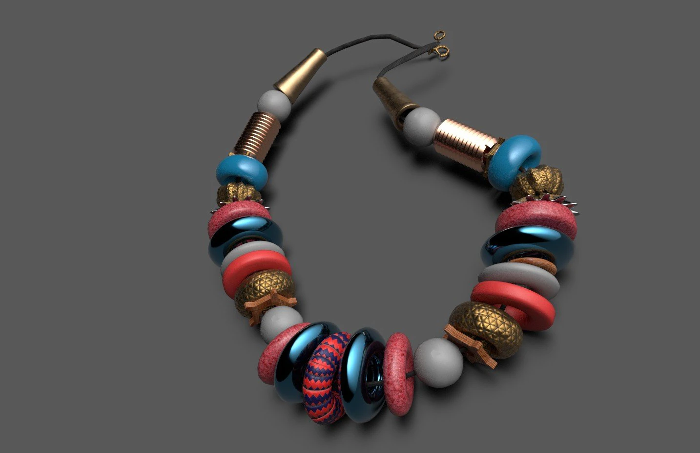 намистини, зроблені в майя 3D Модель .c4d .max .obj .3ds .fbx .stl .blend 