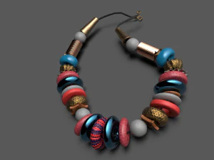 beads made in maya 3D Model