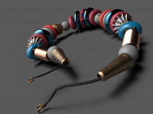 beads made in maya 3D Model