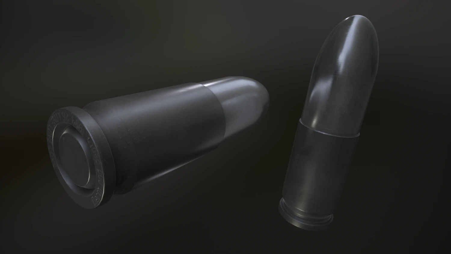 bullet perfect low-poly 3D Model .c4d .max .obj .3ds .fbx .stl .blend 