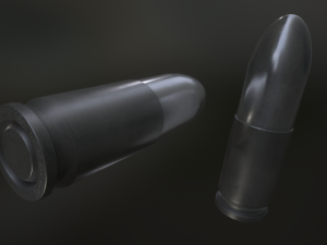 bullet perfect low-poly 3D Model