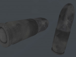 bullet perfect low-poly 3D Model